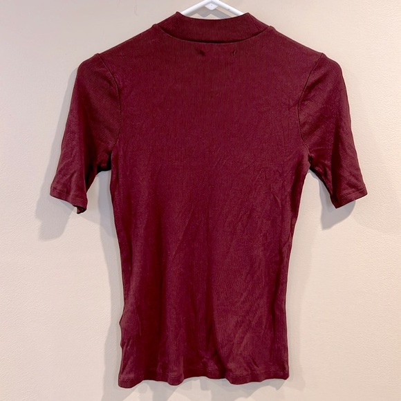🔥Madewell Rich Burgundy Ribbed Top🔥 - Picture 6 of 6